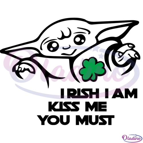 BABY YODA IRISH SVG Digital File