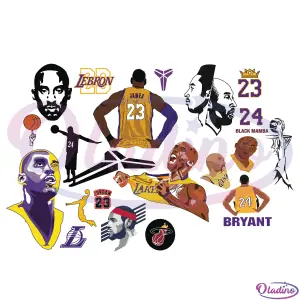 BASKETBALL LAKERS Bundle SVG File