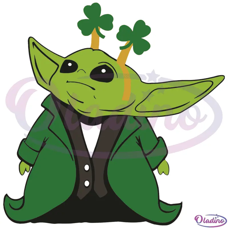 Baby Yoda Patrick SVG Digital File