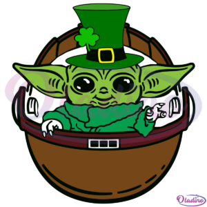 Baby Yoda St Patricks Day SVG Digital File