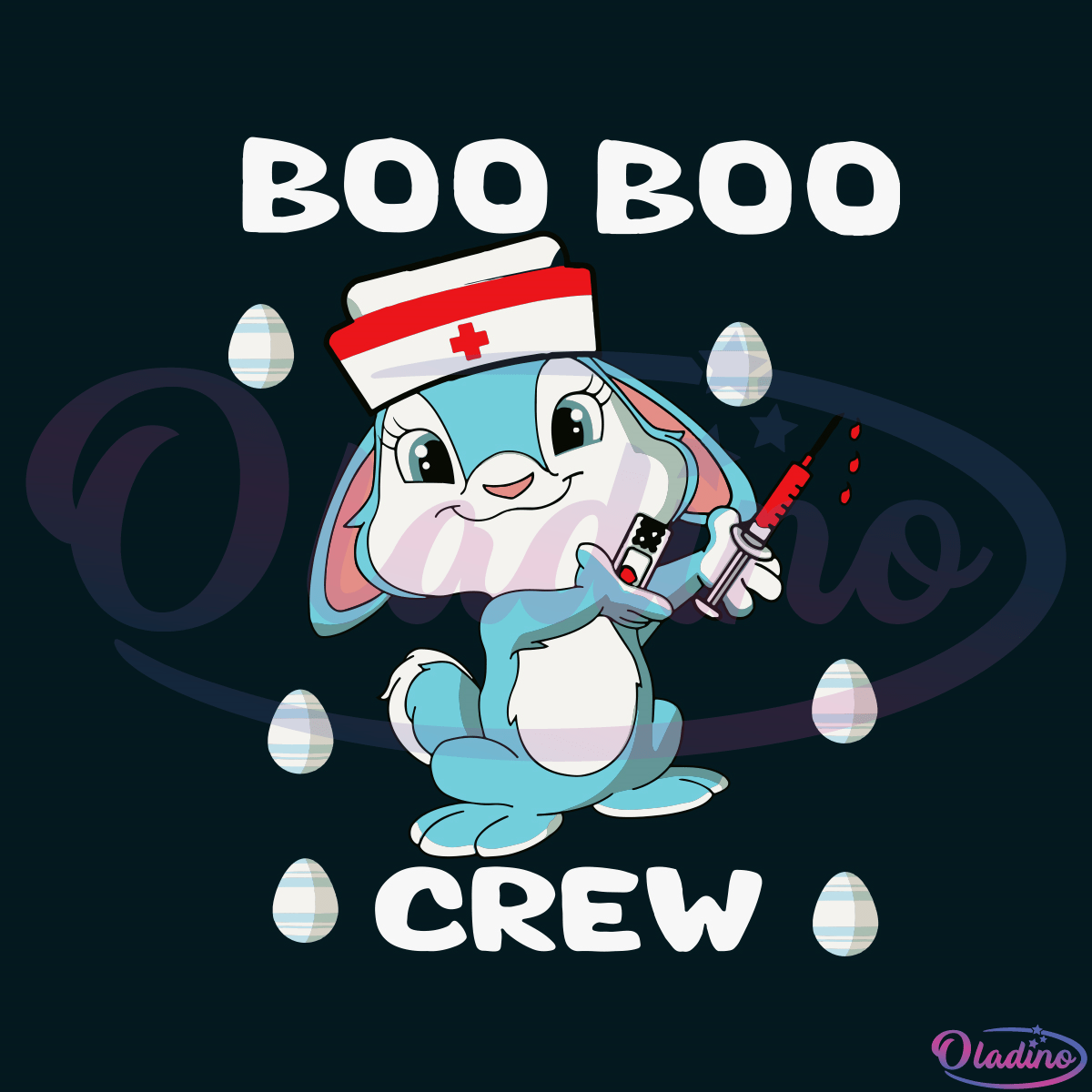 Boo Boo Crew Easter Nurse SVG Digital File, Easter Day SVG