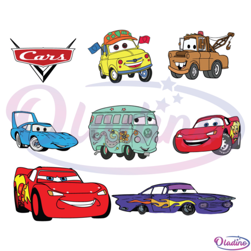 Cars Lightning Mc Queen Bundle SVG Digital File