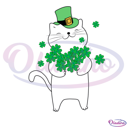 Cat Leprechaun SVG Digital File