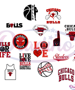 Chicago Bulls Bundle SVG Digital File, B1 Svg, Bulls Svg