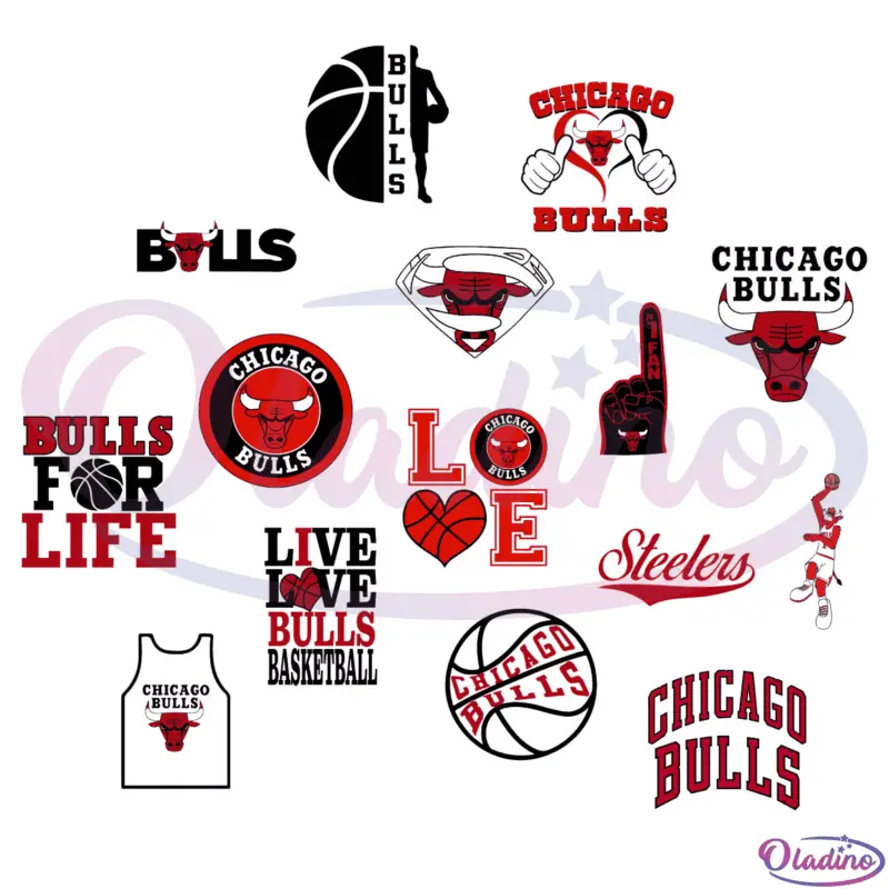 Chicago Bulls Bundle SVG Digital File