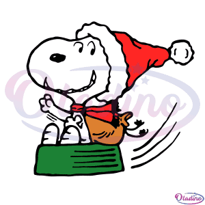 Christmas Snoopy SVG Digital File