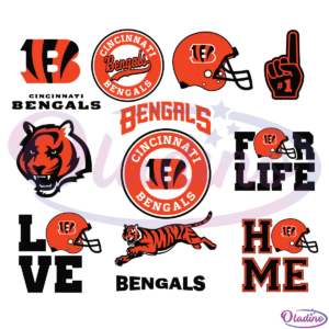 Cincinnati Bengals Bundle SVG Digital File