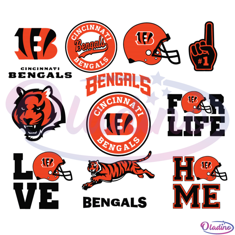 Cincinnati Bengals Bundle SVG Digital File, Nfl Svg, Football Svg