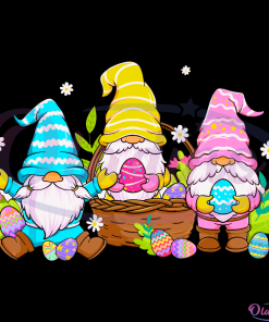 Cute Gnome Easter Day SVG Digital File, Bunny Easter Svg