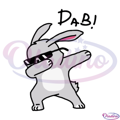 Dabbing Easter Bunny Dab SVG Digital File