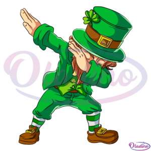 Dabbing leprechaun SVG Digital File