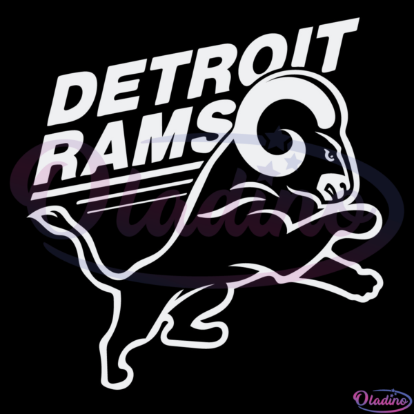 Detroit Rams American Football SVG Digital File, LA Rams Svg