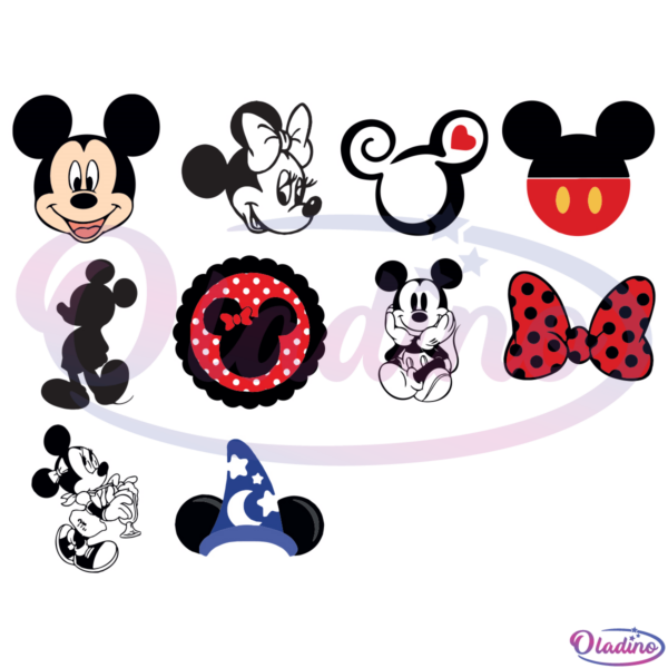 Disney Massive Bundle SVG Digital File, Mickey Mouse Minnie Svg