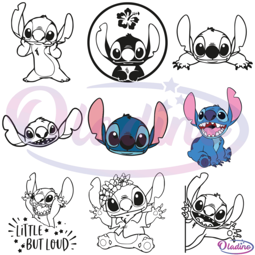 Disney Stitch Bundle SVG Digital File