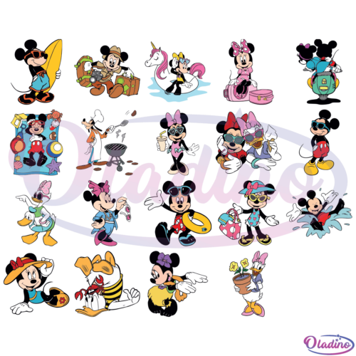 Disney Summer SVG Digital File Bundle