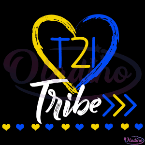 T21 Tribe Down Syndrome Aware SVG Digital File