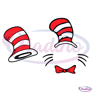 Dr Seuss Cat In The Hat SVG Digital File, Cartoon Svg