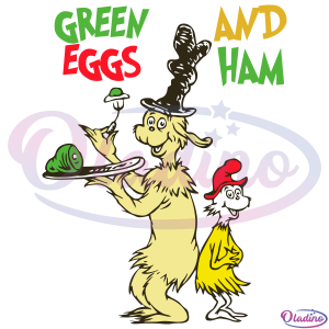 Dr Seuss Green Eggs And Ham SVG Digital File, Reading Day Svg