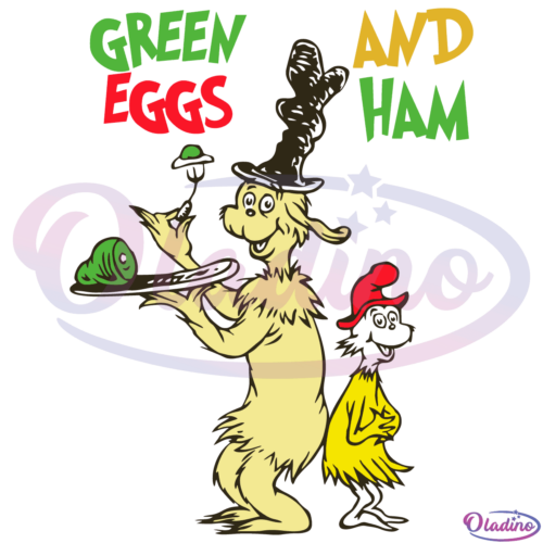 Dr Seuss Green Eggs And Ham SVG Digital File