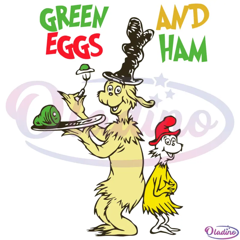 Dr Seuss Green Eggs And Ham SVG Digital File