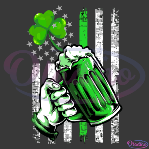 Drinking Beer Patricks Day SVG Digital File