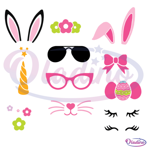 Easter Bunny Bundle SVG Digital File