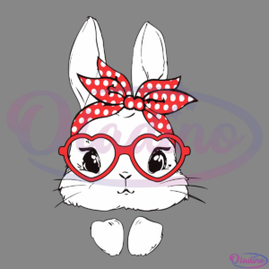 Easter Day Bunny Glasses SVG Digital File