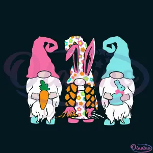 Easter Day Gnomies Cute SVG Digital File