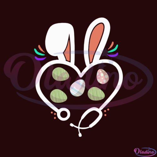 Easter Nurse Eggs SVG Digital File