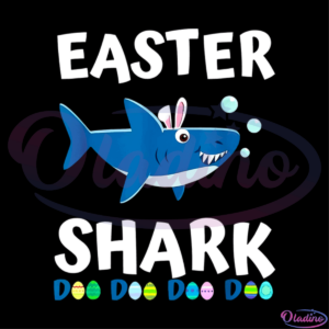 Easter Shark Tee Bunny Easter SVG Digital File