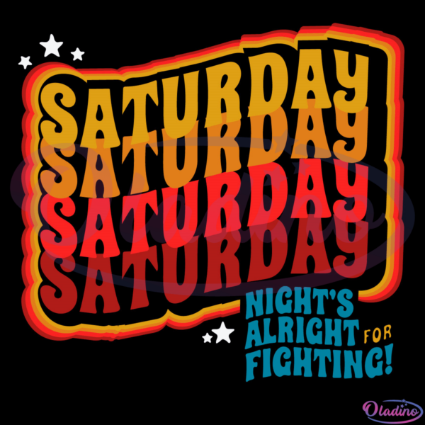 Elton John Inspired Saturday Night's Alright For Fighting SVG Digital File