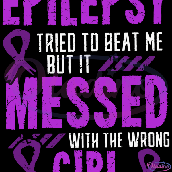 Epilepsy Warrior Day SVG Digital File, Epileptic Girl Svg