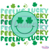 Feelin Lucky SVG Digital File, St Patrick's Day Svg, Retro