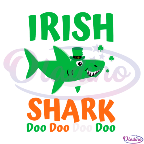 Irish Shark Doo Doo St Patrick Day Funny Svg