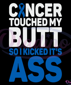 Funny Colon Cancer Survivor Cancer Awareness Ribbon SVG Digital Files