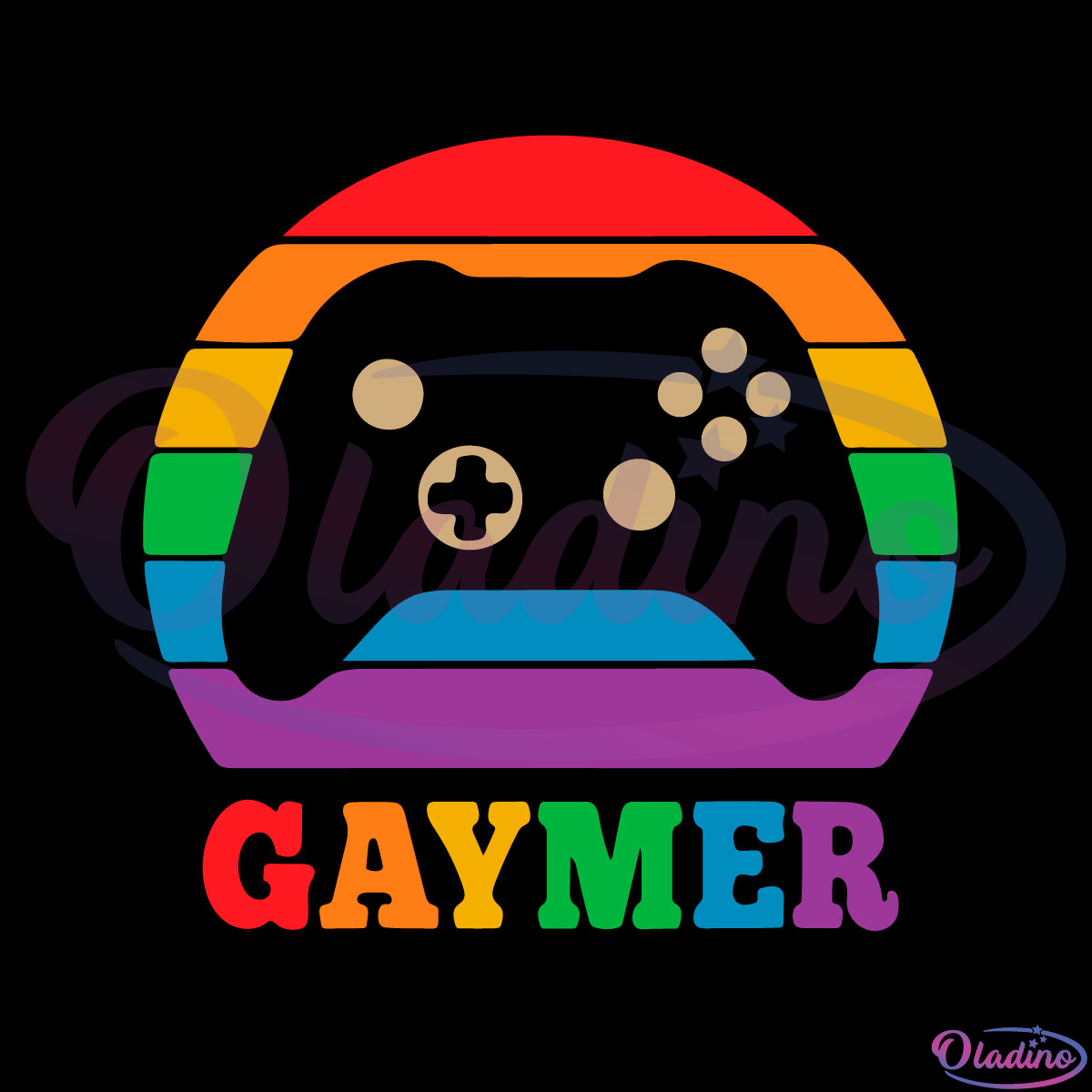Gaymer Controller SVG Digital File, Gay Pride Month Svg