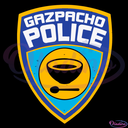 Gazpacho Police Cold Vegetable Soup SVG