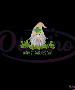 Gnome St Patricks Day SVG Digital File, Shamrock SVG