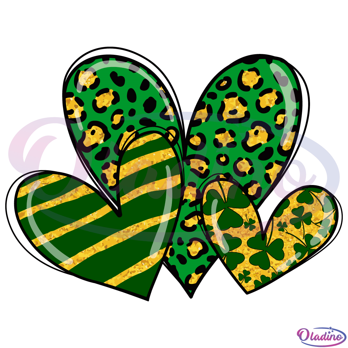 Green Leopard Heart SVG Digital File, Heart Svg, Leopard Svg
