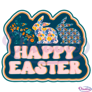 Happy Easter Bunny SVG Digital File