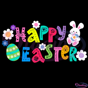 Happy Easter Bunny SVG Digital File