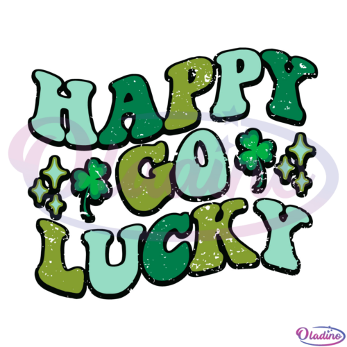 Happy Go Lucky SVG Digital File