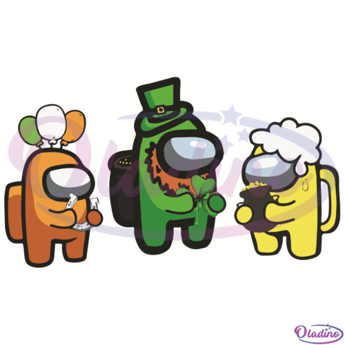 Happy Patrick Day Among Us SVG Digital File Patrick SVG File