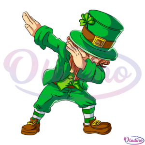 Dabbing Lerechaun Happy St. Patricks day SVG Digital File