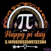 Happy Pi Day SVG Digital File, Pi 3.14 Svg, Mathematics Pi Symbol