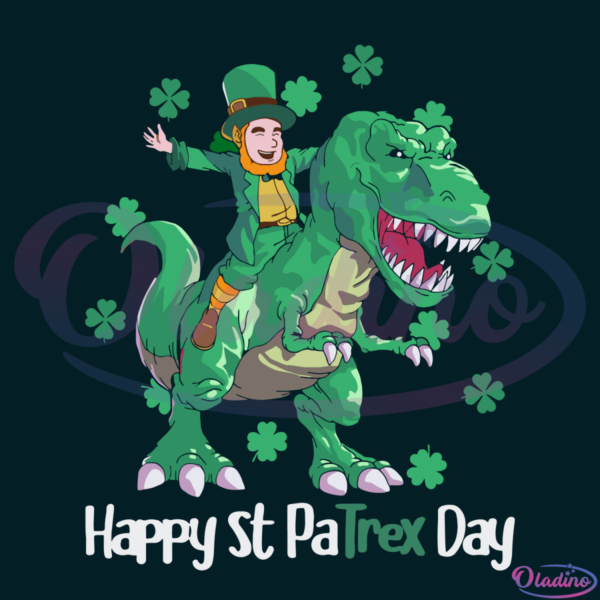 Leprechaun Happy St Patrex Day SVG Digital File