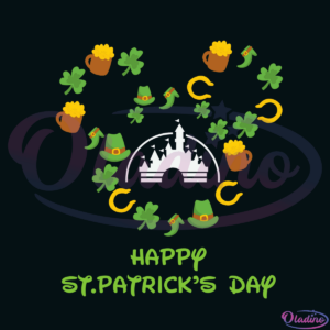 Disney Castle Happy st.patricks day SVG Digital File