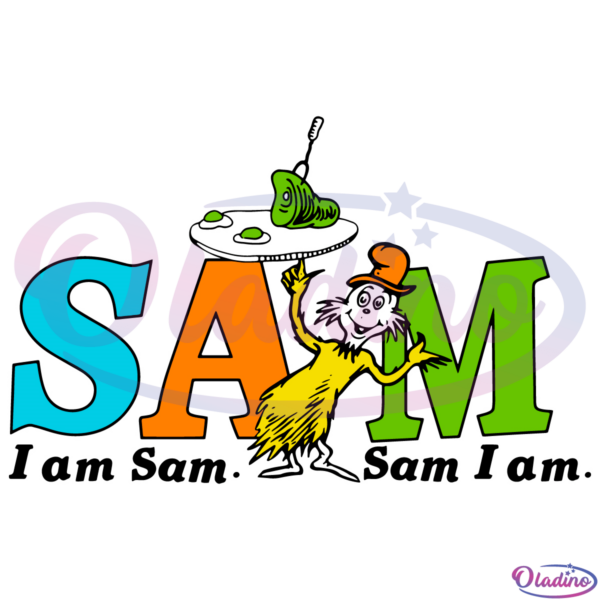 I Am Sam I Am SVG Digital File, Cat In The Hat Svg, Dr Hat Svg