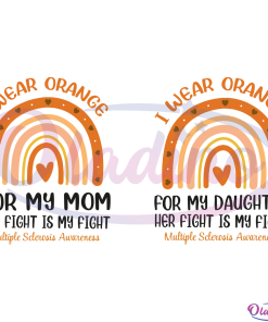 I Wear Orange For My Mom/ Daughter SVG Digital File