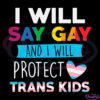 I Will Say Gay And I Will Protect Trans Kids Lgbtq Pride SVG File